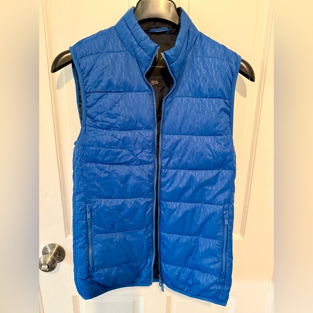 Armani Exchange Men's Vibrant Blue Vest